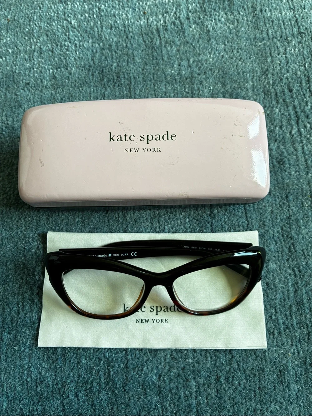 Kate spade Black/Tortoise Cat Eye Reading Glasses 1.00